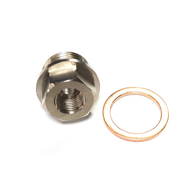 M18x1.5 temperature sensor plug adapter with gasket