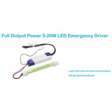 Fuente de alimentación de emergencia LED recargable con batería