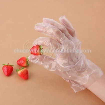 PE glove plastic gloves disposable transparent gloves