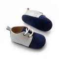 Unisex Glitter Real Leather Baby Oxford Shoes