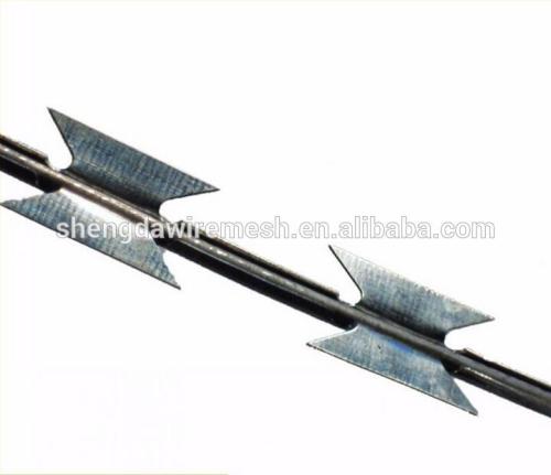 Sharp razor barbed wire, razor blade barbed wire, galvanized sharp razor wire