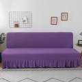 Einfarbiger und bedruckter Sofabezug ohne Armlehne