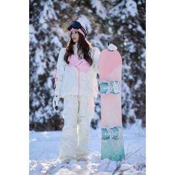 Women waterproof sweet single and double snowboard jacket