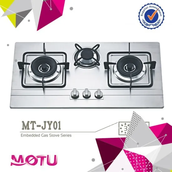 Ceramic Hot Plate Gas Stove with 3 Burners