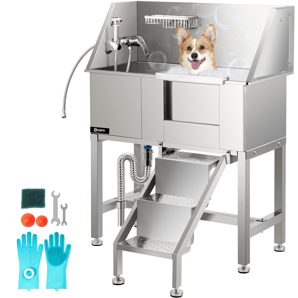 34 inch Dog Grooming Tub With Ramp