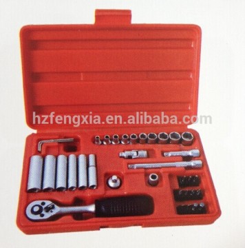 36pcs 1/4"DR socket tool set CRV