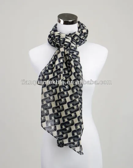 polyester grey fabric for scarf