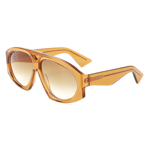 2026 Thick Single Bridge Acetate Aviator Sunglasses