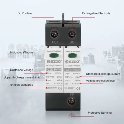 PV SPD Protection: 2P & 4P Surge Protector for Lightning Protection in PV Systems
