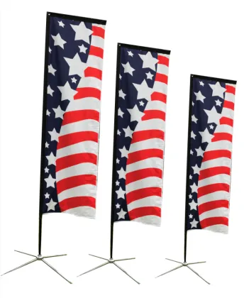 Custom design polyester beach advertising flags maker