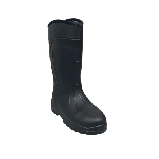 EVA Faux Fur Waterproof Rain Boots for Men - Snow and Rain Resistant