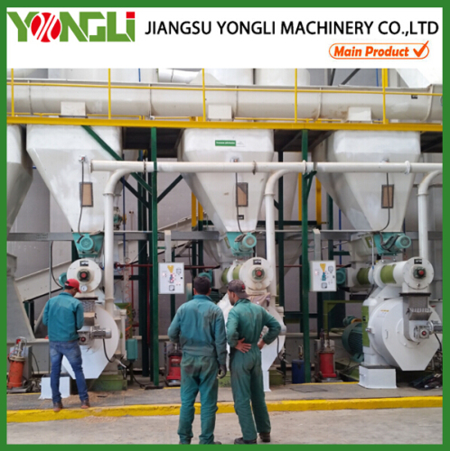 YONGLI fish feed extruder machine high quality twin screw 5 tons per hour @4mm pellet