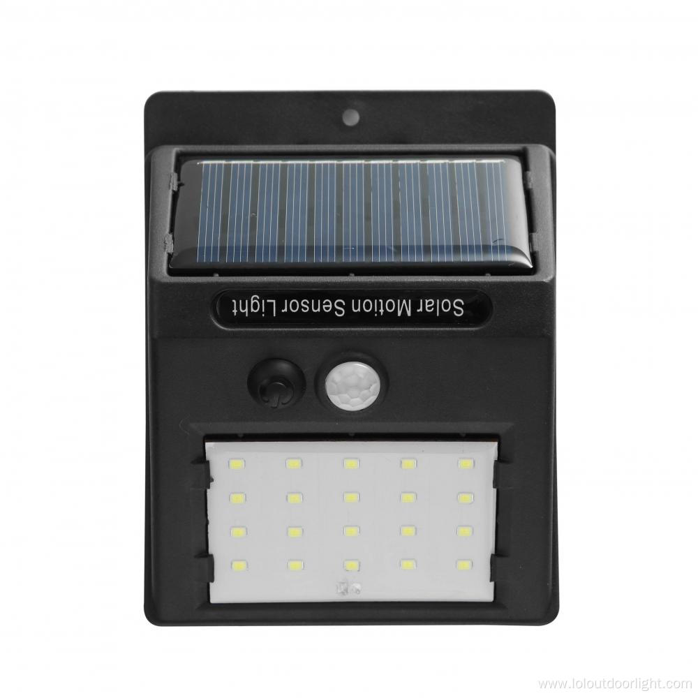 Solar waterproof induction LED garden wall light