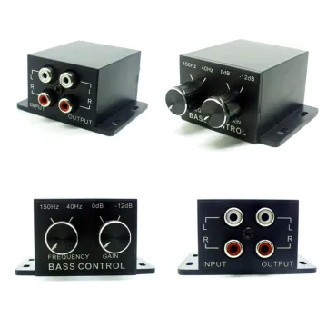 Auto Subwoofer Power Car Amplifier Audio Regulator Bass Equalizer Crossover Controller RCA Adjust Line Level Volume Autoradio