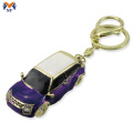 Metal custom vintage car shape cute keychain