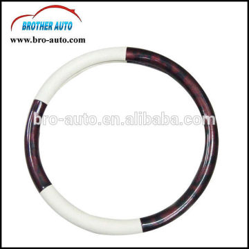 2015 new hot sell economical universal pu 42cm leopard steering wheel cover