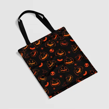 Halloween Nightfall Spooky Serenade Canvas Tote Bag