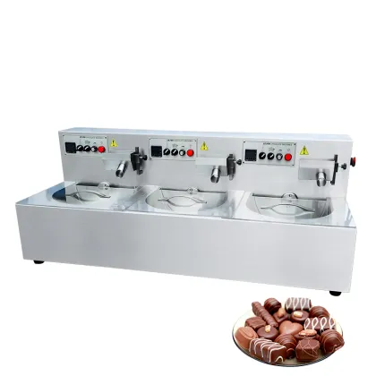 Small Milk Scale Truffles Hollow Star Cup Chocolate Making Machine with Temperature Control and Mixer