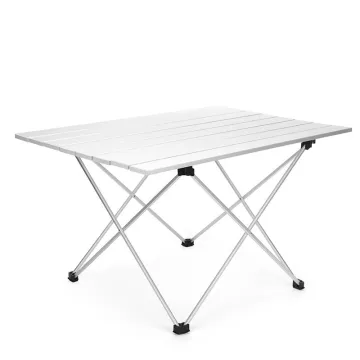 Portable Foldable Metal Picnic Table Set for Outdoor Camping