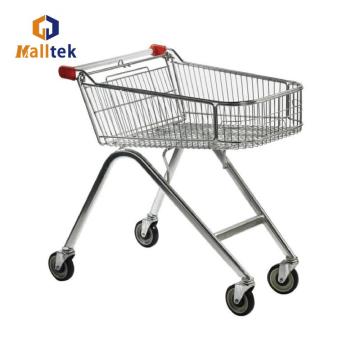 Nice Selling Grocery Zinc plated High Feet Trolley