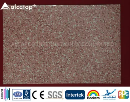 Building Curtain Wall Cladding Stone Textured ACP