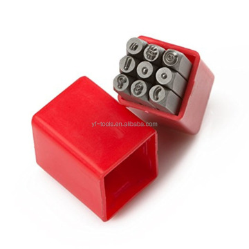 Punctuation Stamp Set: 9-Piece Letter & Number Punch Tool Kit for Jewelry and Metal Coins