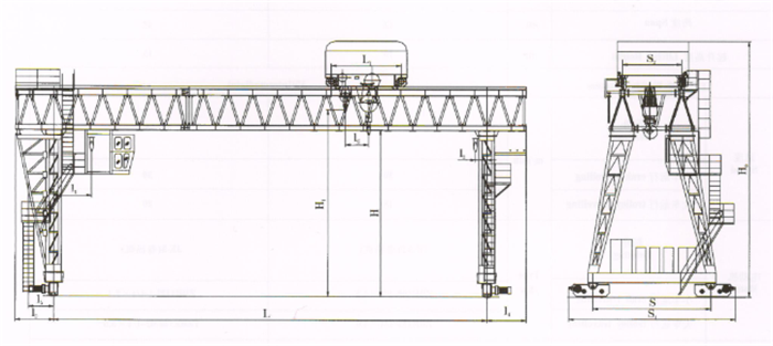 Mg Truss gantry crane Sketch