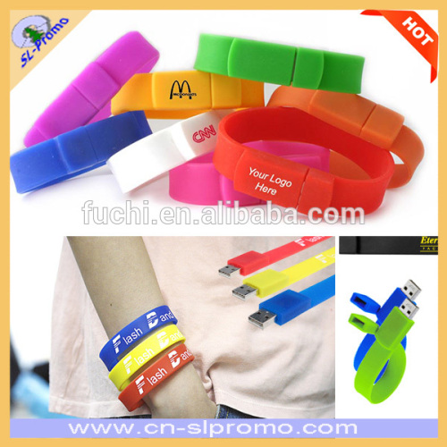 High Quality Silicone Wristband USB Flash Drive USB Flash Memory