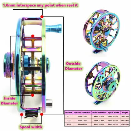 High-Quality Fly Fishing Rod and Reel Combo with Aluminum Full Metal Reel (5/7/9/10)
