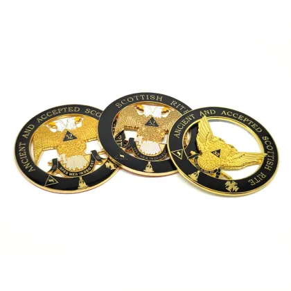 Freemason Sovereign Grand Inspector General Car Emblem - 3" Cut-out Auto Emblem & Masonic Car Badge