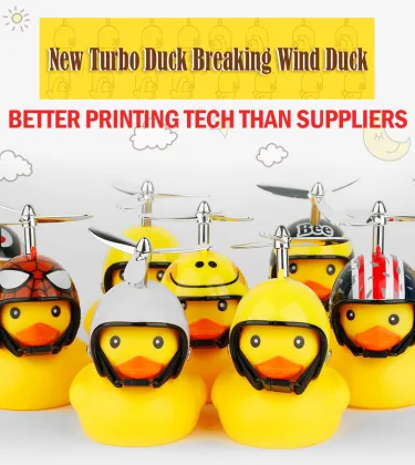 Turbo Duck Electric Bike with Helmet and Bell