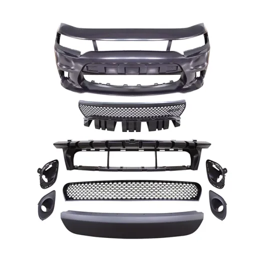 2015 SRT Style PP ABS Car Front Bumper with Fog Lamp Holes for Charger