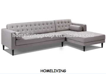 2016 Fashion American style L shape fabric corner sofa set