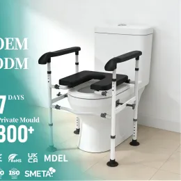 Adjustable rgonomic Elevated Toilet Chair Frame for senior
