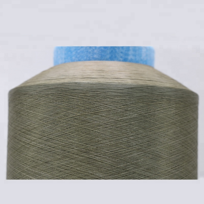 Filament conducteur tissu textile antibactérien