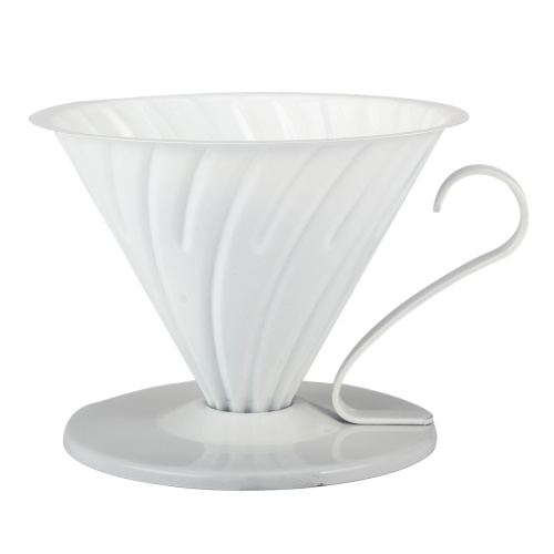 White Color Stainless Steel Hand Drip Coffee Filter