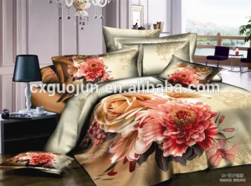 changxing guojun 3D disperse printed polyester bedsheet fabric