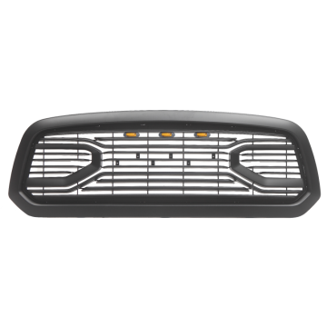 YORGA RAM 1500 2013-2018 Matte Black Big Horn Style Grille with LED Off-Road Accessory
