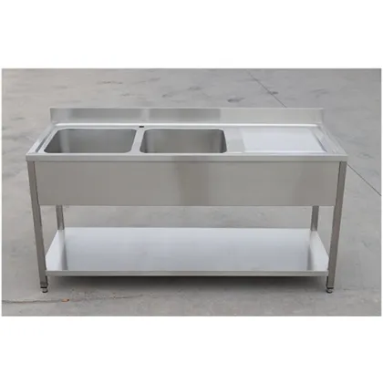 Stainless Steel Commercial Kitchen Double Sink