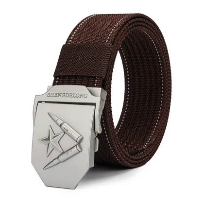 YCMW-0031,factory automatic smooth buckle nylon canvas waistband