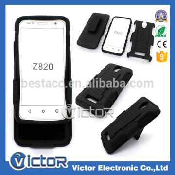 Rugged Clip holster cellphone case for ZTE Obsidian Z820