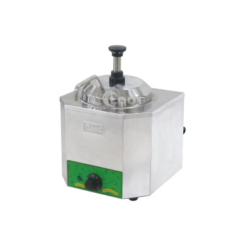 Commercial Kitchen Hot Fudge Warmer & Cheese Sauce Pump with Ketchup Dispenser