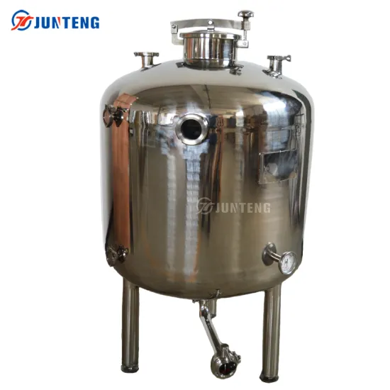 Sanitary Stainless Steel Welded Tanks for Olive Oil Storage and Mixing: 300L Capacity