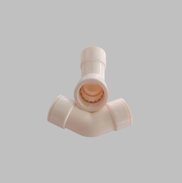 White 45 Degree PVC Elbow Bend