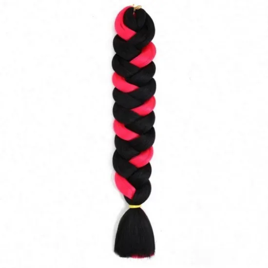 MYZYR 41Inches Synthetic Braid Ombre Braiding Hair Jumbo Braids Crochet Hair Extention Rose red Pink Light Purple Fiber 165g