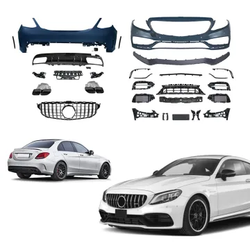 C-Class W205 Body Kit: Coupe C63 2015 Front and Rear Bumpers
