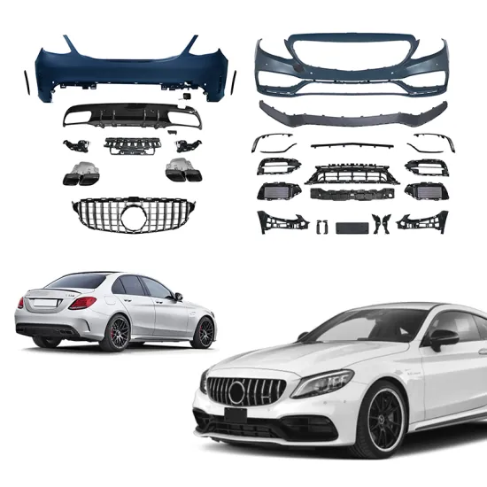 C-Class W205 Body Kit: Coupe C63 2015 Front and Rear Bumpers