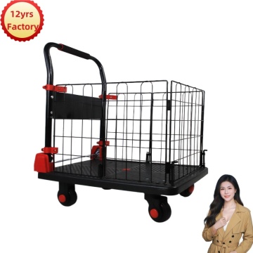 Best Price 12yr Factory Plastic Platform Trolley Folding Wheel Bearing Cart Parts