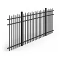 Recinzione decorativa con palizzata in metallo per giardino domestico