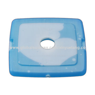 Blue Liquid Square Ice Pack Colorful Fresh for Lunch Box, Sized 12*12*1.5cm